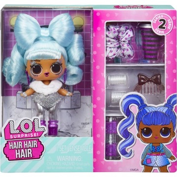 L.O.L. Surprise Hair Hair Hair Dolls zielone kucyki 584445 - outlet