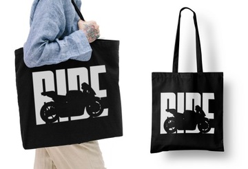 RIDE torba shopperka eko bag ŚCIGACZ moto PREZENT