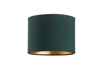 ABAŻUR OKRĄGŁY WALEC TUBA 16cm ZIELONY-ZŁOTY E27