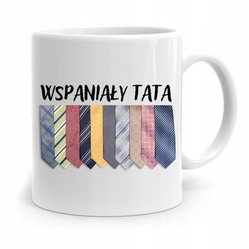KUBEK NA DZIEŃ OJCA DLA TATY WSPANIAŁY TATA z Nadrukiem ze Zdjęciem