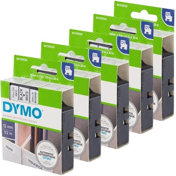 Taśma do DYMO D1 12mm x7mm S0720530 ZESTAW 5 szt