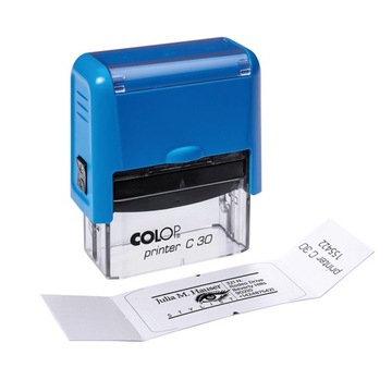 Персональная марка КОМПАНИИ МЕДИЦИНСКАЯ с логотипом COLOP C40, до 8 строк
