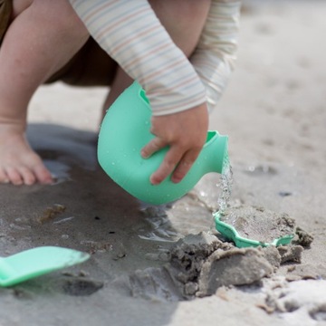 Силиконовое ведро для лейки - мятное