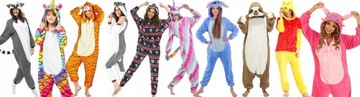 Piżama Onesies Cute Cartoon flanelowa małpa lew Pa