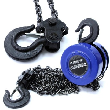 ЦЕПНАЯ ЛЕБЕДКА ДЛЯ ДВИГАТЕЛЯ 2,5м 1T MAR-POL