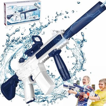 DUŻY PISTOLET NA WODĘ AUTOMATYCZNY ELEKTRYCZNY ZABAWKI DO BASENU