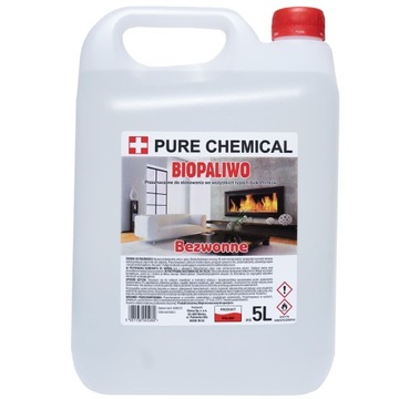 BIOPALIWO DO KOMINKA BIO PALIWO BIO ETANOL BEZ SADZY DYMU ATEST PZH 5l