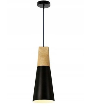 ПОДВЕСНОЙ СВЕТИЛЬНИК LOFT SCANDI B ИЗ МЕТАЛЛА, ДЕРЕВА, ЧЕРНЫЙ