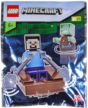 LEGO MINECRAFT STEVE TOPIELEC i Łódka nr. 662205