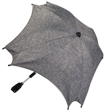 PARASOL do wózka tkanina MELANŻ filtr UV METALOWY uchwyt
