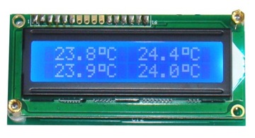 4-КАНАЛЬНЫЙ ТЕРМОМЕТР С ЖК-ПАНЕЛЬЮ DS18B20, корпус