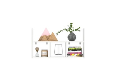 Подвесная полка, подвесная полка, WIKI белая настенная полка