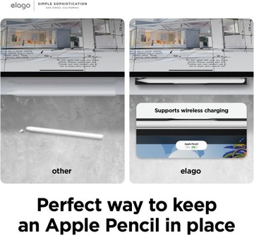 Металлическая карандашница Elago для Apple Pencil второго поколения, черная