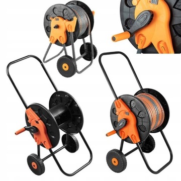 Подставка для садового шланга на тележке, катушка для шланга 1/2, 60 м, катушка 15-793 NEO Tools