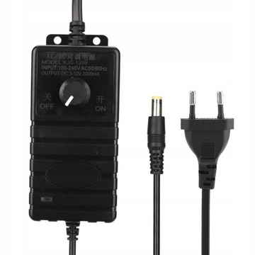 ZASILACZ UNIWERSALNY REGULOWANY LED 24W 2A 3-12V