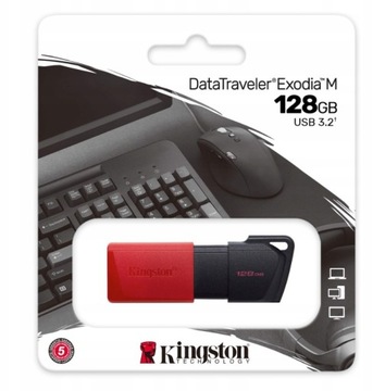4x Kingston DataTraveler Exodia M 128GB, USB-A 3.2