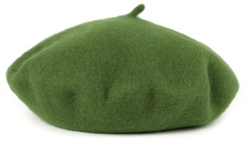 Szaleo CIEPŁY wełniany BERET z antenką cz22303-10