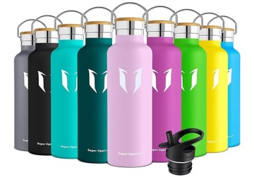 Butelka Super Sparrow 350 ml wzór KWIATY
