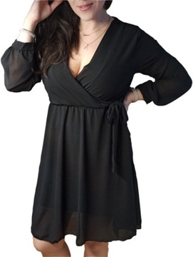 PERLEE SUKIENKA DEKOLT kopertowy V-neck roz 46