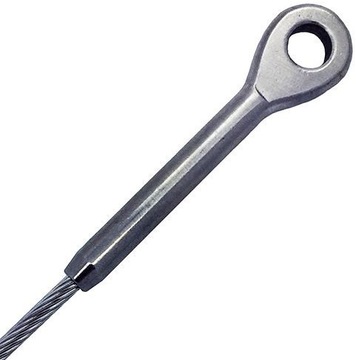 KOŃCÓWKA OCZKOWA 2,5mm ZAWALCOWANIA NIERDZEWNA A4