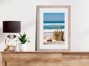 RAMKA 15x21 BRĄZOWA RAMKI NA ZDJĘCIA MDF Z NÓŻKĄ STOJĄCA FOTO RAMKI 15x21CM