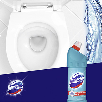 DOMESTOS РАСШИРЕННАЯ МОЩНОСТЬ ДЛЯ ТУАЛЕТНОЙ ЖИДКОСТИ 1 Л СМЕСЬ