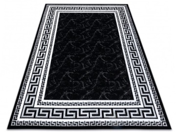 Dywan GLOSS 3D 200x290 czarno biały GLAMOUR GRECKI