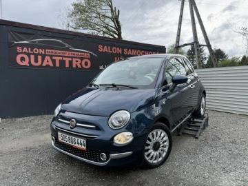 Fiat 500 II Seria 4 1.2 69KM 2018 Fiat 500 Klimatyzacja. Panorama. Pół-skóra.