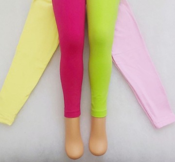 Getry legginsy getry długie kolory dziecięce r.104
