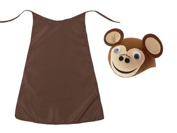 ШЛЯПА ОБЕЗЬЯНЫ, ПОДВИЖНЫЕ УШИ И ГЛАЗА, ВЫДАЮЩАЯСЯ ОБЕЗЬЯНА