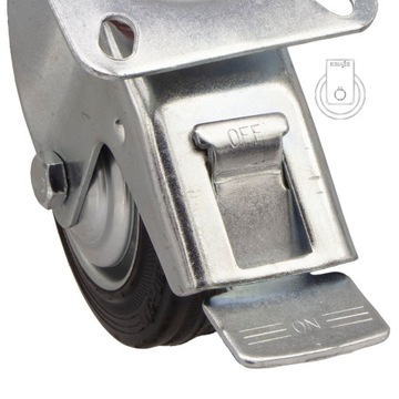 НАБОР ИЗ 4 ШТ. Полочная тележка WHEELS fi 100 2STGU100