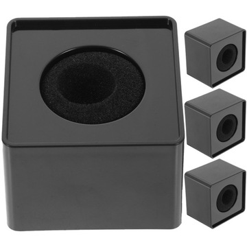 ЭТИКЕТКА ДЛЯ МИКРОФОНА БЕЛАЯ ПОДСТАВКА ФЛАГИ КУБ 4 ШТ.