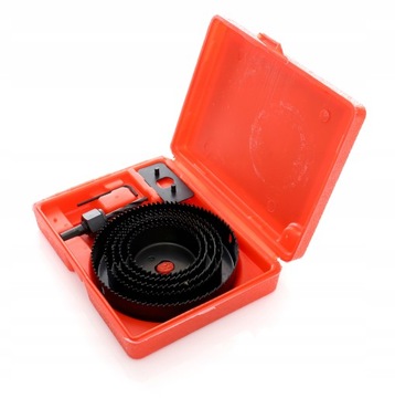 Набор кольцевых пил по дереву Kraft&Dele, 8 предметов, 64–127 мм