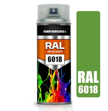 LAKIER SPRAY AKRYLOWY RAL 6018 JASNY ZIELONY