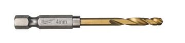 2x Wiertło do metalu ShW HSS-G TiN Red Hex 4.0mm