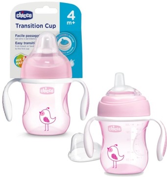 CHICCO KUBEK TRENINGOWY MIĘKKI USTNIK 200 ML RÓŻ