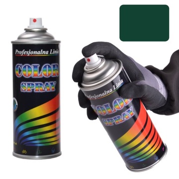 Color Spray Lakier Farba RAL 6005 ZIELONY CIEMNY