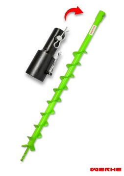 Wiertło do gleby 60D mm Werhe +Adapter Stihl