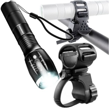 СВЕТОДИОДНЫЙ ВЕЛОСИПЕДНЫЙ ФОНАР CREE С РУЧКОЙ, МОЩНЫЙ, ДОЛГОВЕЧНЫЙ АККУМУЛЯТОР