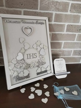 РАМКА ДЛЯ ГОСТЕВОЙ КНИГИ вставка Первое Святое Причастие 15 дизайнов