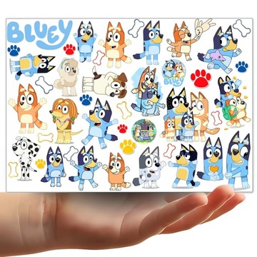 TATUAŻE DLA DZIECI ZMYWALNE TYMCZASOWE BLUEY WZORY JAKOŚĆ