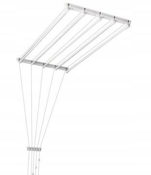 FAMILIA - Suszarka sufitowa - na pranie - łazienkowa - 5 prętów x 130 cm