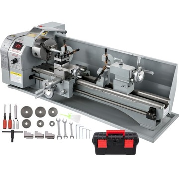 Mini Tokarka Frezarka do Metalu z Uchwytem 3-Szczękowym 1100 W