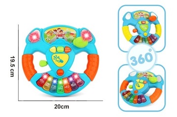 Интерактивный руль для малышей, развивающий 3+