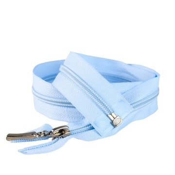 Zamek suwak OZDOBNA ZAWIESZKA 45cm żyłka błękitny L4