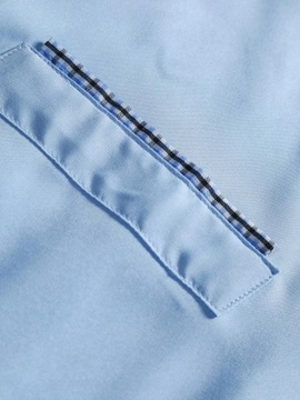 Shein NI3 axv niebieska elegancka koszula wstawki kratka M