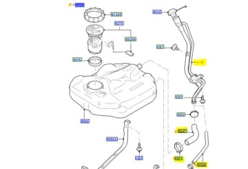 Rura wlewu paliwa Ford Focus C-Max 2003 - 2007