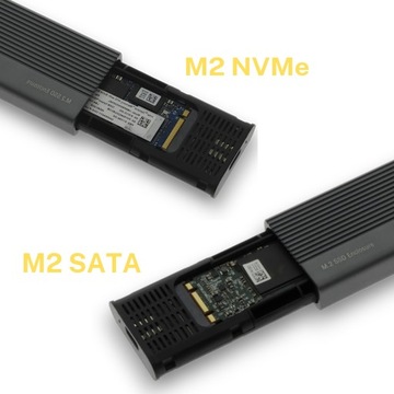 Чехол-адаптер для твердотельного накопителя M2 NVMe PCIe 2-в-1 USB 3.0 USB-C 10 Гбит Pocket m.2