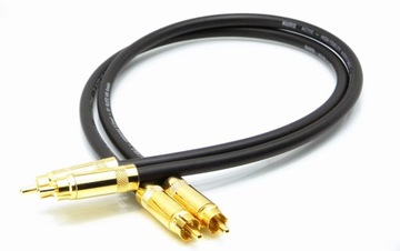 Interkonekt RCA 2x0,15m Neutrik-Klotz AC110 GOLD