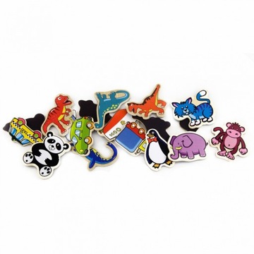 Набор деревянных магнитов для детей 